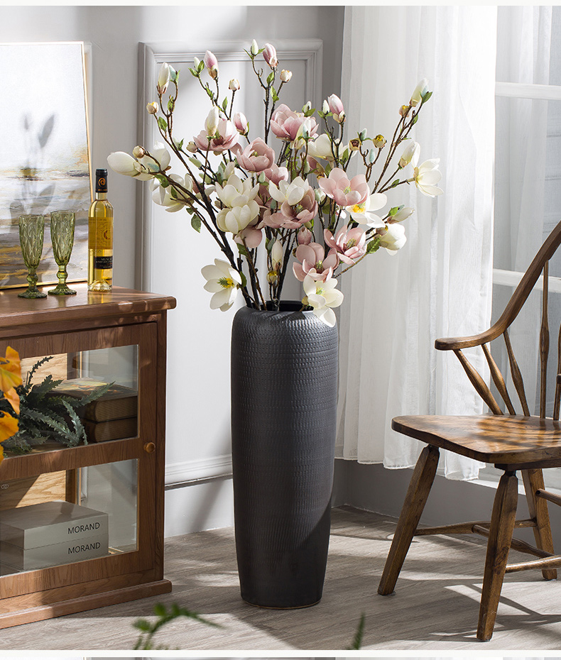 Jingdezhen vases, flower arranging landing simulation flower suit hotel villa sitting room adornment is placed large ceramic vase