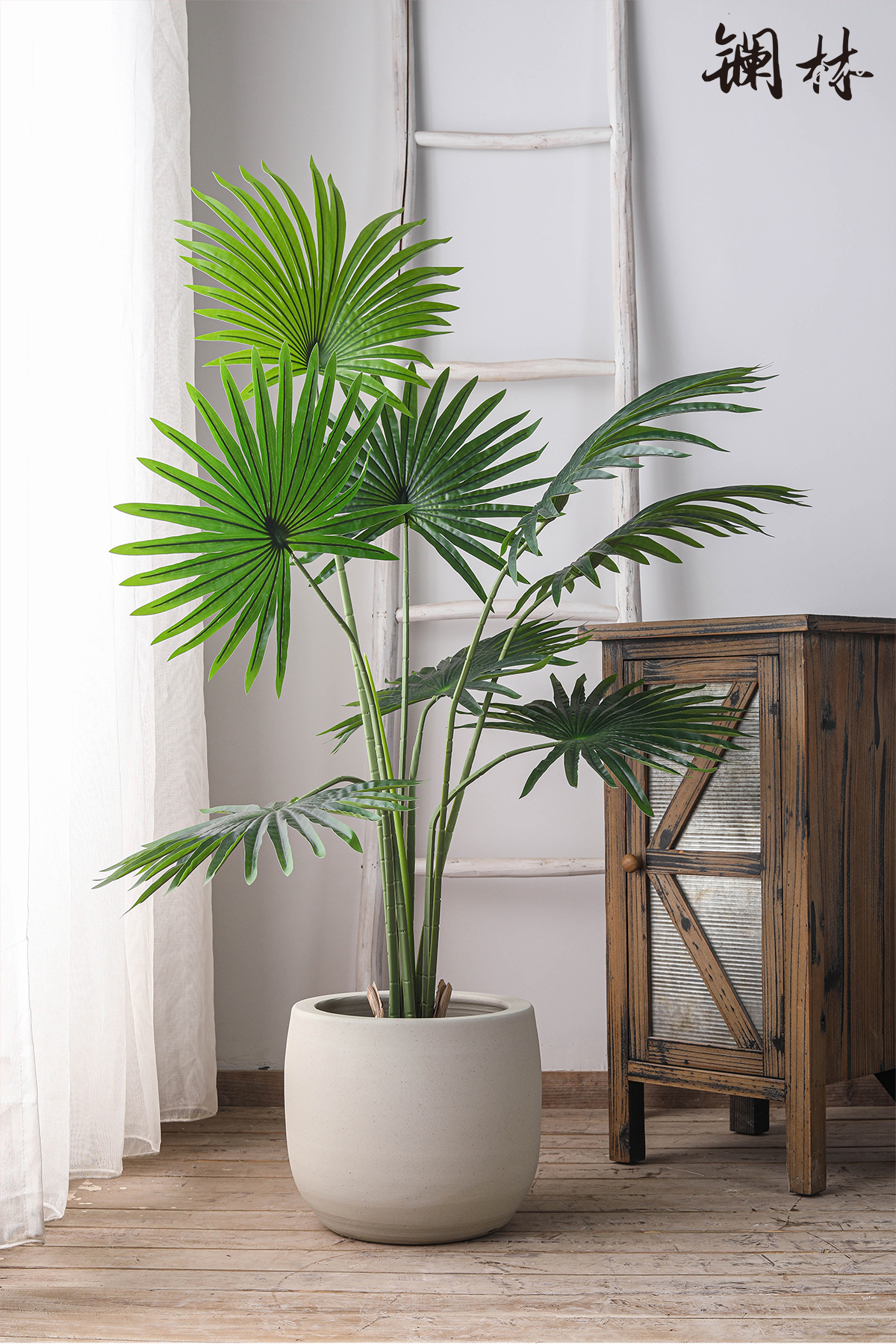 Scandinavian minimalist ceramic flowerpot coarse pottery simulation tree modern indoor green plant flower arranging wabi-sabi wind furnishing articles vase of home stay facility