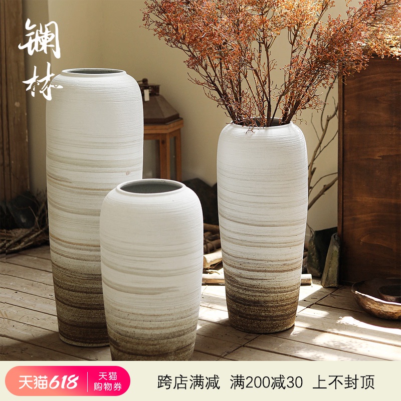 The French are dried flowers plant furnishing articles sitting room adornment vase ceramic bottle hotel home stay buddhist fancy wabi-sabi wind restoring ancient ways