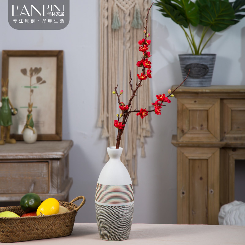 Squid Simulation flowers xiaomei fake plastic flowers wintersweet dried cuttlefish zen ceramic vases, flower arranging put decorations