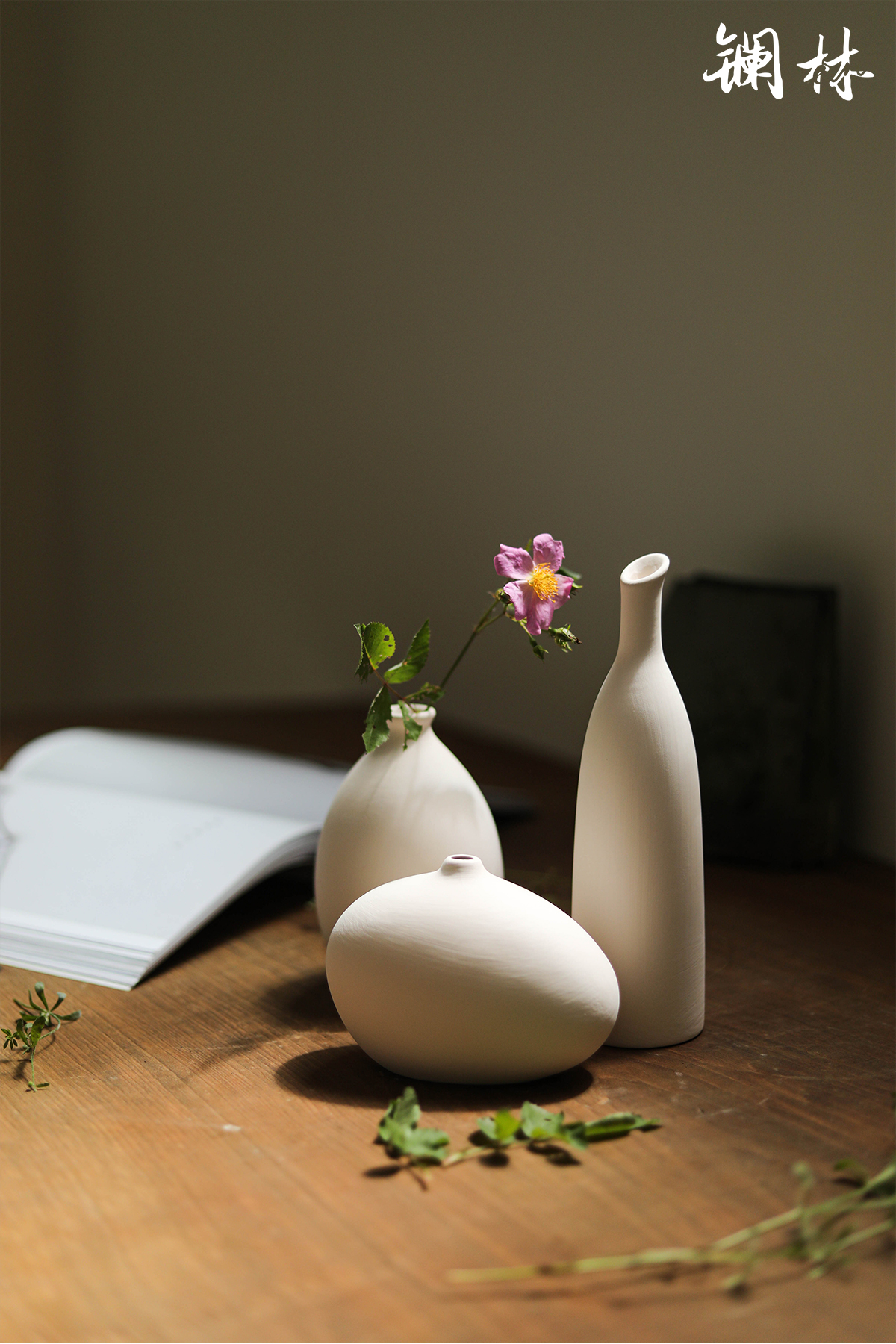 Ins wind ceramic vase wabi-sabi wind soft outfit furnishing articles sitting room flower arranging, Nordic floret bottle clay grain embryo restoring ancient ways