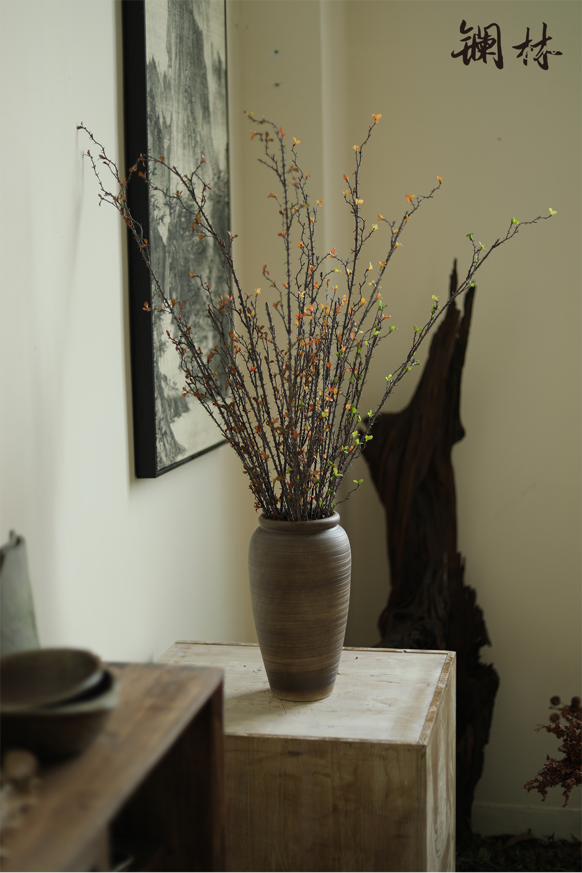 New Chinese style simulation branches for the coarse branch bearing child decorate restoring ancient ways is a thorn deadwood wabi-sabi wind soft outfit of a home furnishing articles