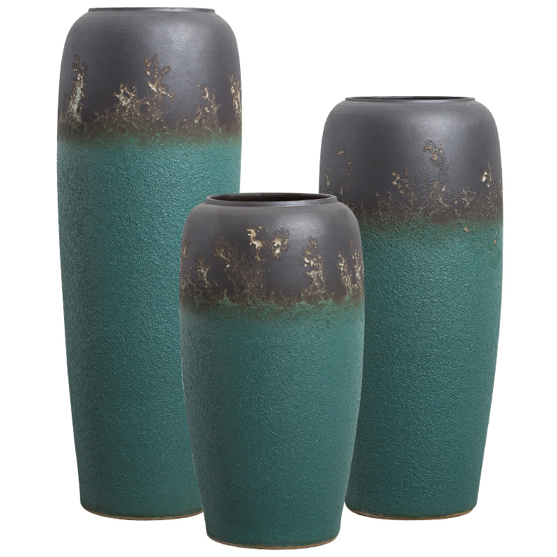 Ceramic vase furnishing articles coarse some Ceramic pot sitting room villa simulation flower arranging flowers large art restores ancient ways the ground adornment