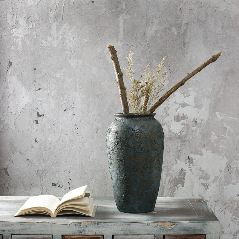Jingdezhen ceramic POTS coarse pottery to restore ancient ways do old dried flower vase furnishing articles sitting room flower arranging creative household ornaments