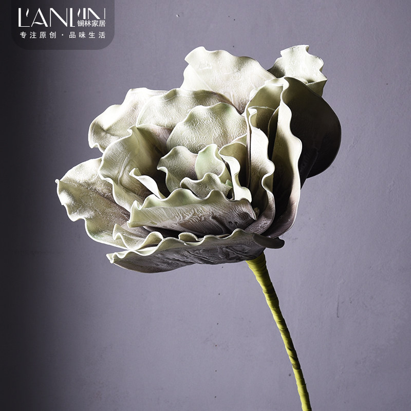 European-style simulation bouquet decorative flower living room decoration vase flower arrangement EVA foam fake flower large foam flower home