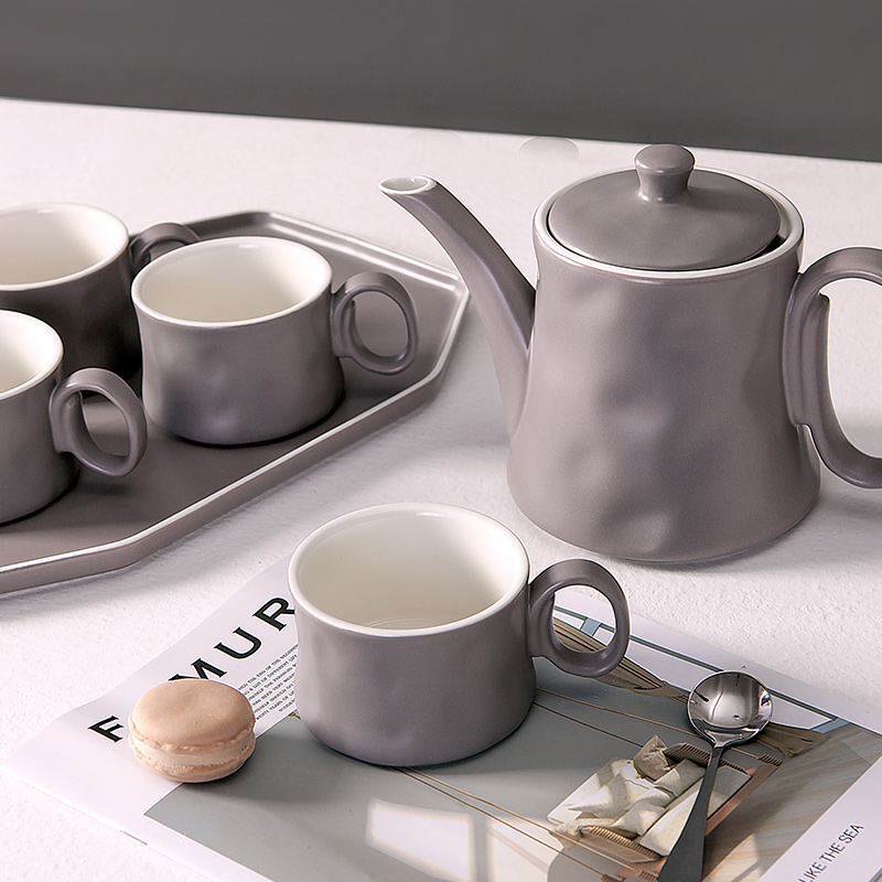 Chinese style home sitting room, dining - room ceramic tea tea set teapot tea kettle cup cold water with a suit