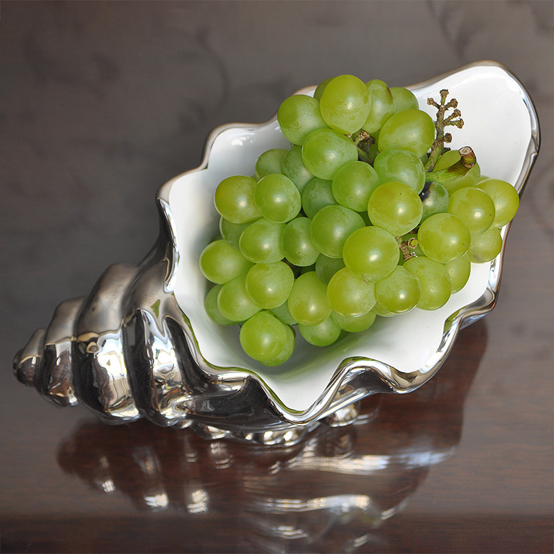 Creative I and contracted sitting room fruit bowl bowl dried fruit basket ceramics compote decoration snack dish between example furnishing articles