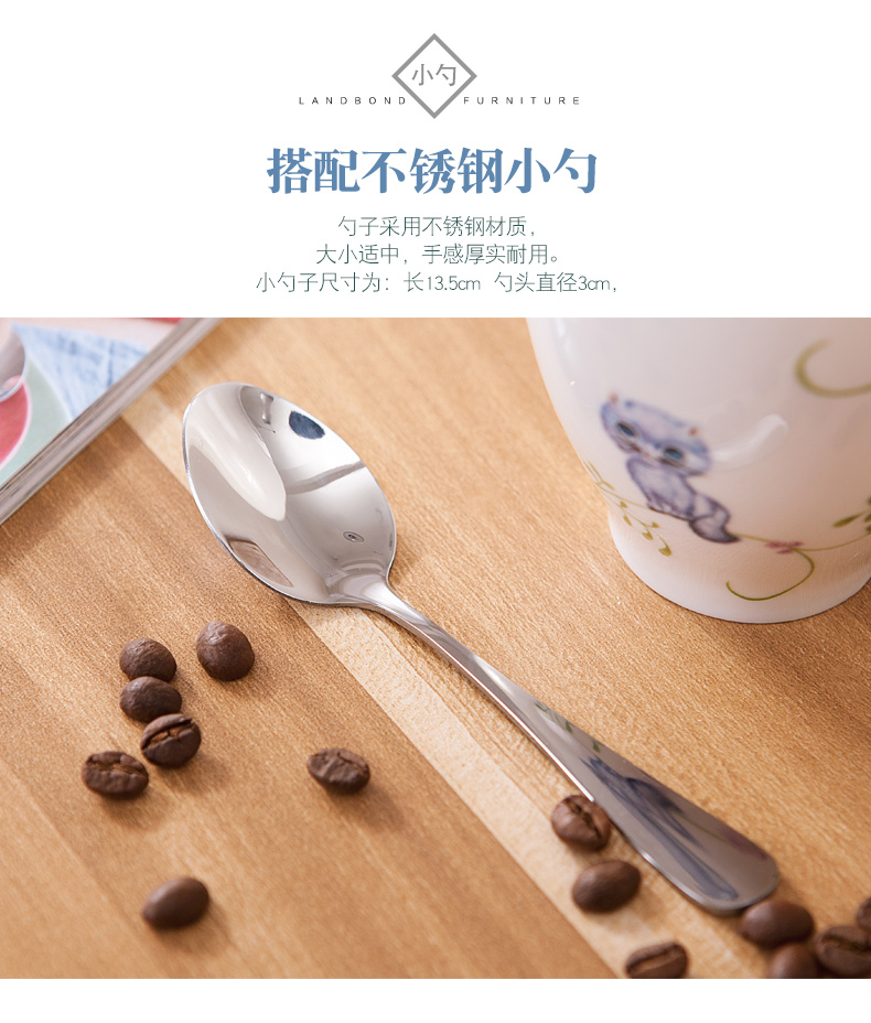 Creative mugs ceramic coffee cup northern rural wind water cup household flower tea cup cup of office