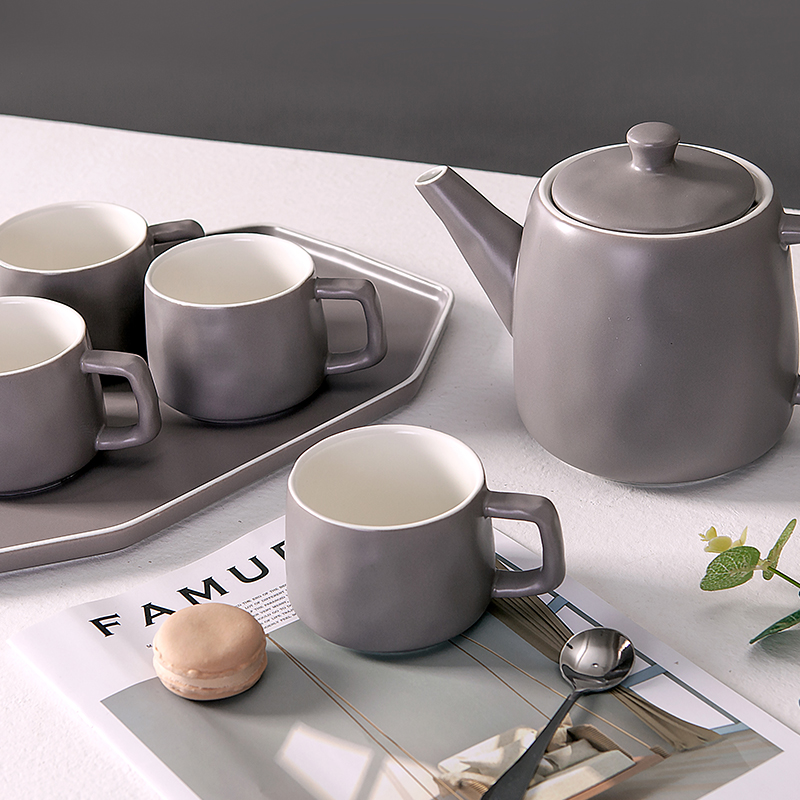 Japanese tea set home sitting room ceramic teapot teacup kettle cold tea kettle cup of water glass suits for