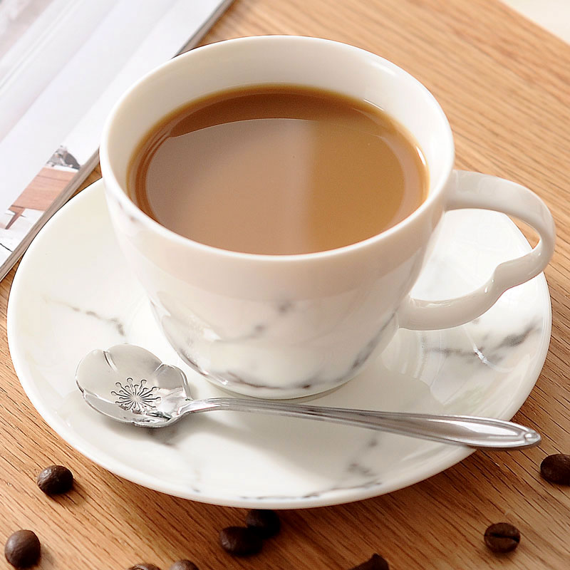 Creative coffee cup with disc ladle ceramic mugs afternoon camellia tea cups milk cup ultimately responds cup gift gift