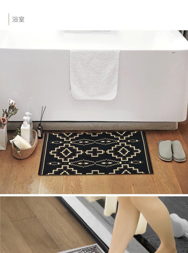 Thảm cửa châu Âu 90 * 140CM thảm cửa ra vào phòng khách tiền sảnh chân mat phòng ngủ đầu giường chăn - Thảm thảm trải sofa