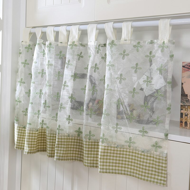 Mesh Curtains Purple Lavender Small Mantle Dustproof Cabinet