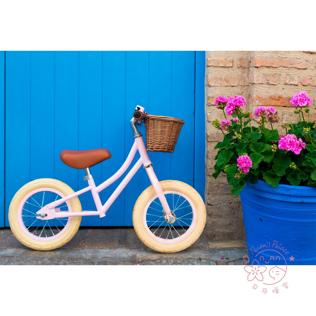 Spot Smart Heating Hall Banwood Baby's first bicycle balance car Fuji bamboo basket in