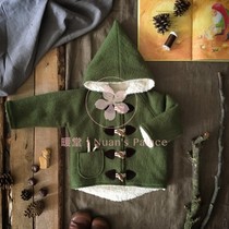 Domestic spot Dutch niche Kleine Schobbejak childrens wool Teddy jacket Elf hat