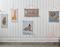 Division Horse Warm Spot OYOY Rainbow Wool Hanging Blanket Children House Cartoon Animal Lion Wall-mounted Hanging Painting