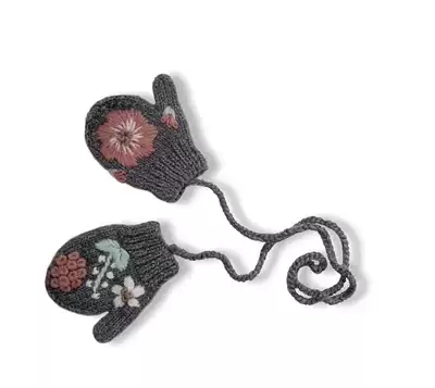 Domestic spot Danish shirley bredal flowers hand embroidered embroidered wool gloves