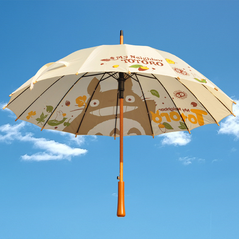 Animation Umbrella Miyazaki Summer Friends account around the two - dimensional cartoon 16 bone automatic long - handle umbrella seven-night gift