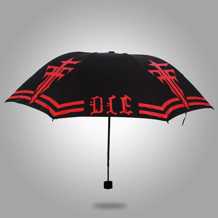 FFF Mission Umbrella Funny God Phiền toái Con chó Naruto Hai chiều Anime ngoại vi Gấp ba chiều Ô gấp ô Gấp ô Đau đớn Ô - Carton / Hoạt hình liên quan