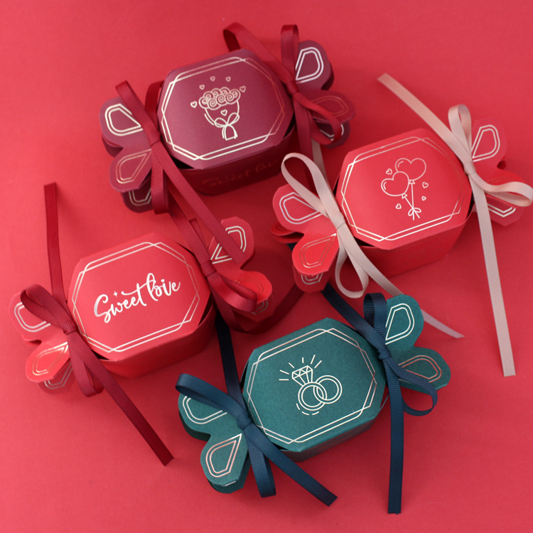 CANDY Candy Candy Box Premium Wedding Candy Gift Boxes European Wedding Creative Accompanying Gift Candy Bag