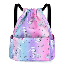 Childrens backpack Leisure travel portable storage training bag Dance bag Tutoring bag Spring tour school bag Primary school student