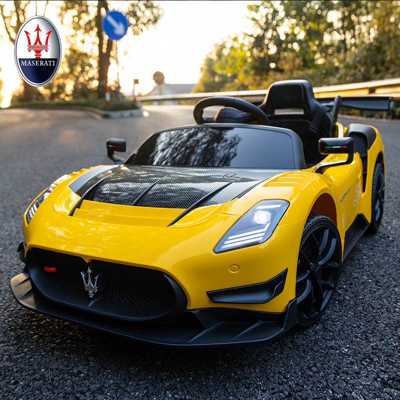 Maserati Children's Electric Car with Four Wheels and Remote Control, Suitable for Boys and Girls, Kids Can Ride on It, Toy Car, Children's Vehicle