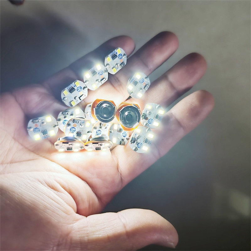 3-Second White Light Always On, Tap Light, Vibration Always On, No Flashing Light, Labubu Accessory Light, White, No Flashing, Collision Light Turns on