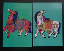 547#HP9 Lunar Year of the Horse 1990 Lunar New Year Postage Postcard Set of 2