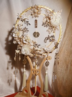 Wedding golden finished product diy material package fan