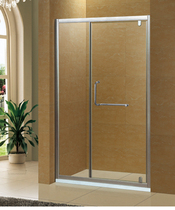 Household shower room toilet partition bathroom glass door shower screen bathroom room glass simple flat door straight door