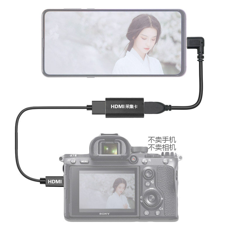 Sony Kang Panasonic Pentax micro SLR camera anti-computer monitor frequency HDMI live capture card Android mobile phone display device