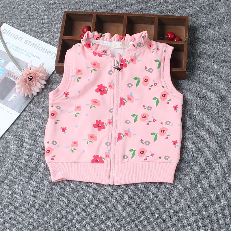 Áo vest trẻ em mùa xuân và mùa thu cho bé gái mới vest cotton mỏng Phiên bản Hàn Quốc của công chúa vest vest bé vest bên ngoài mặc áo nịt shop quần áo trẻ em