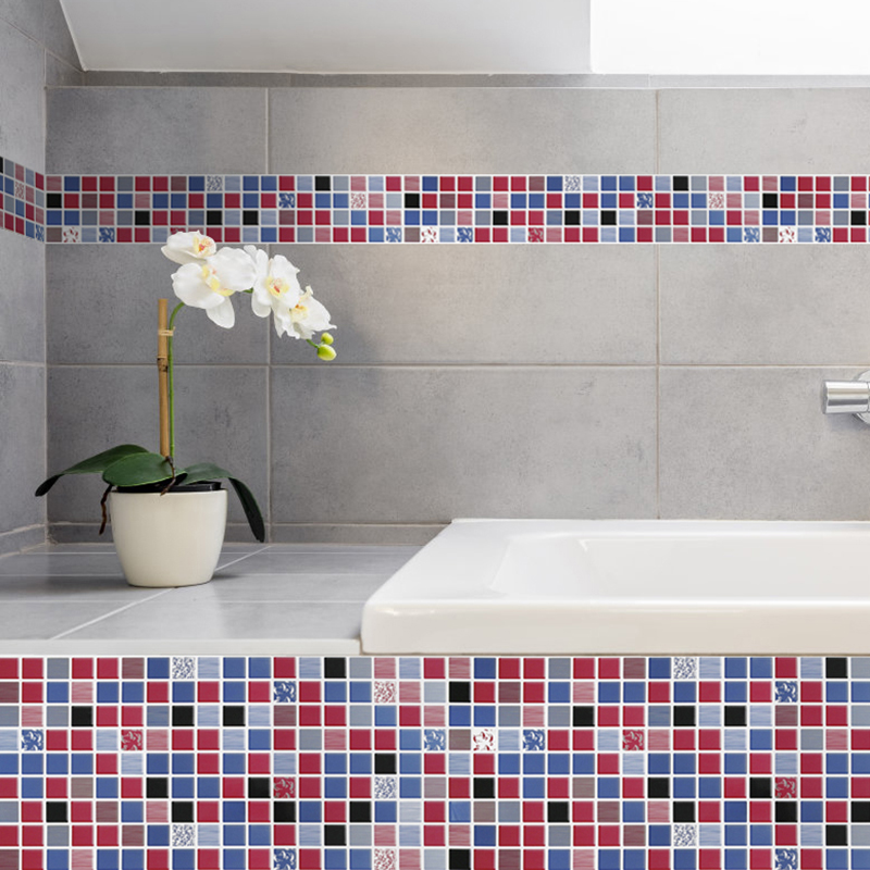 Makeup Room Bathroom Kitchen Stickers Mosaic Wallpaper Wallpaper Wall stickers Paper Self-adhesive cabinet hearth with wall sticker