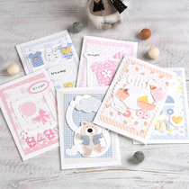 Io DIY Christmas Card Baby Card Newlywed Card Creative Handmade Material Pack Set 6 Cards 6 SKC