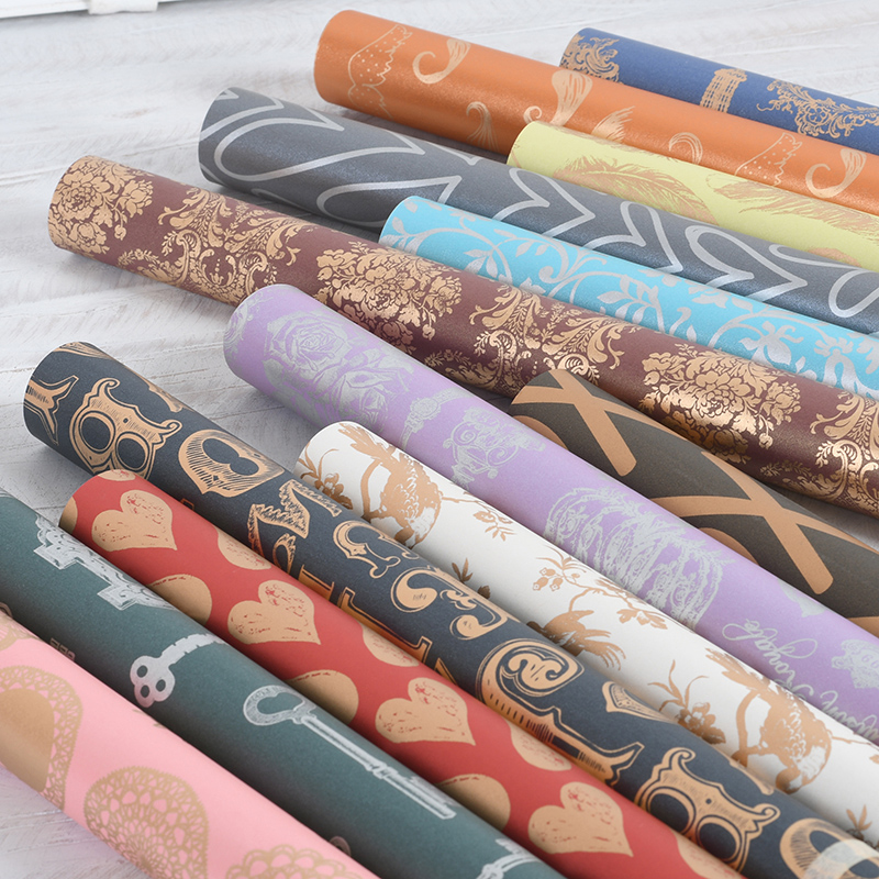I and Noo Eurowind upscale Pearlized Paper Thickened paper Thickened Wrapping Paper BOOK LEATHER PAPER HANDMADE DIY FLOWERS BUNDLE GIFT PAPER NEW YEAR BIRTHDAY GIFT PAPER PEARLESCENT PAPER 4#5#