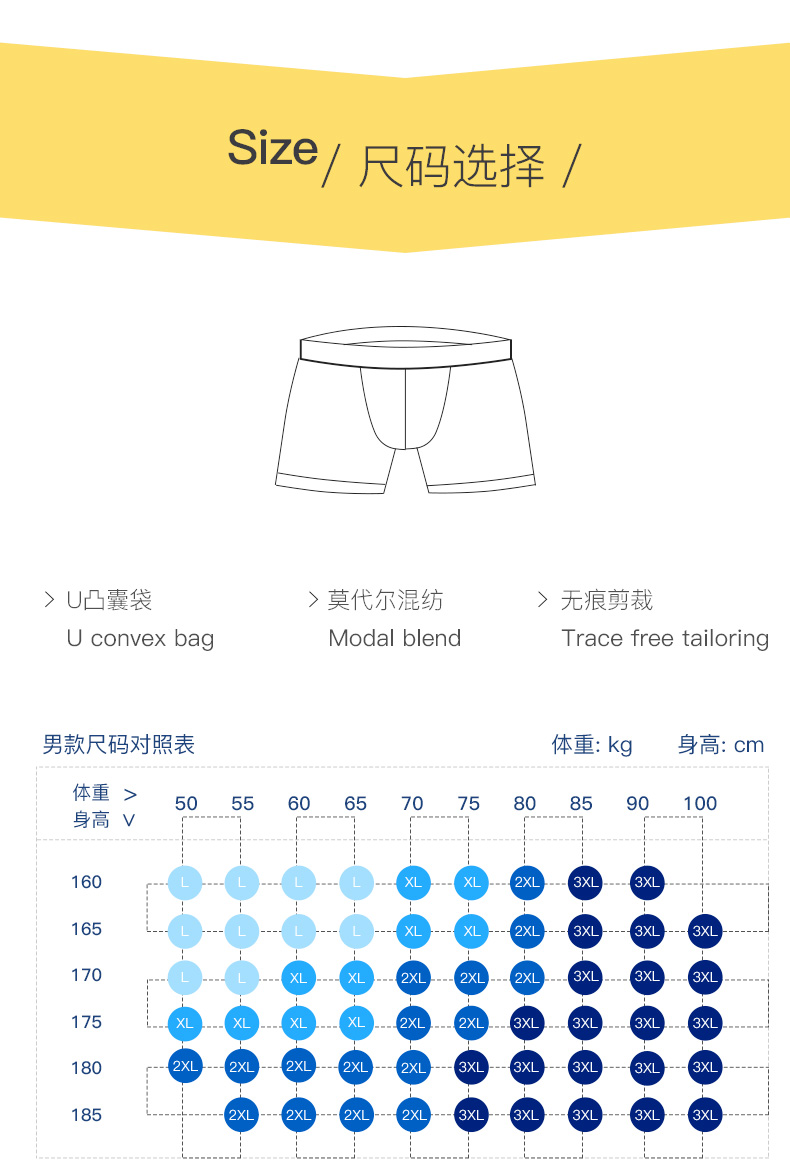 Năm sinh của Palando Quần lót đỏ nam modal vải boyshort vớ cotton đỏ bộ hộp quà tặng các loại quần lót nam