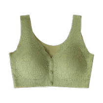 Mothers underwear vest-style front button bra without rims push-up seamless large size full cup bra for middle-aged and elderly women