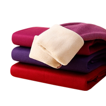 Parandot Middle Aged Mother Autumn Winter Plus Suede Thickened Warm Lingerie Lamb Suede Collar Defense Cold Autumn Clothes Autumn Pants Suit