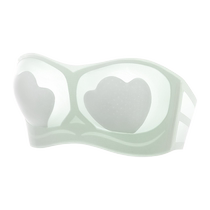 Strapless bra for women tube top cat claw cup anti-bump summer thin seamless push-up breast-retracting cooling bra