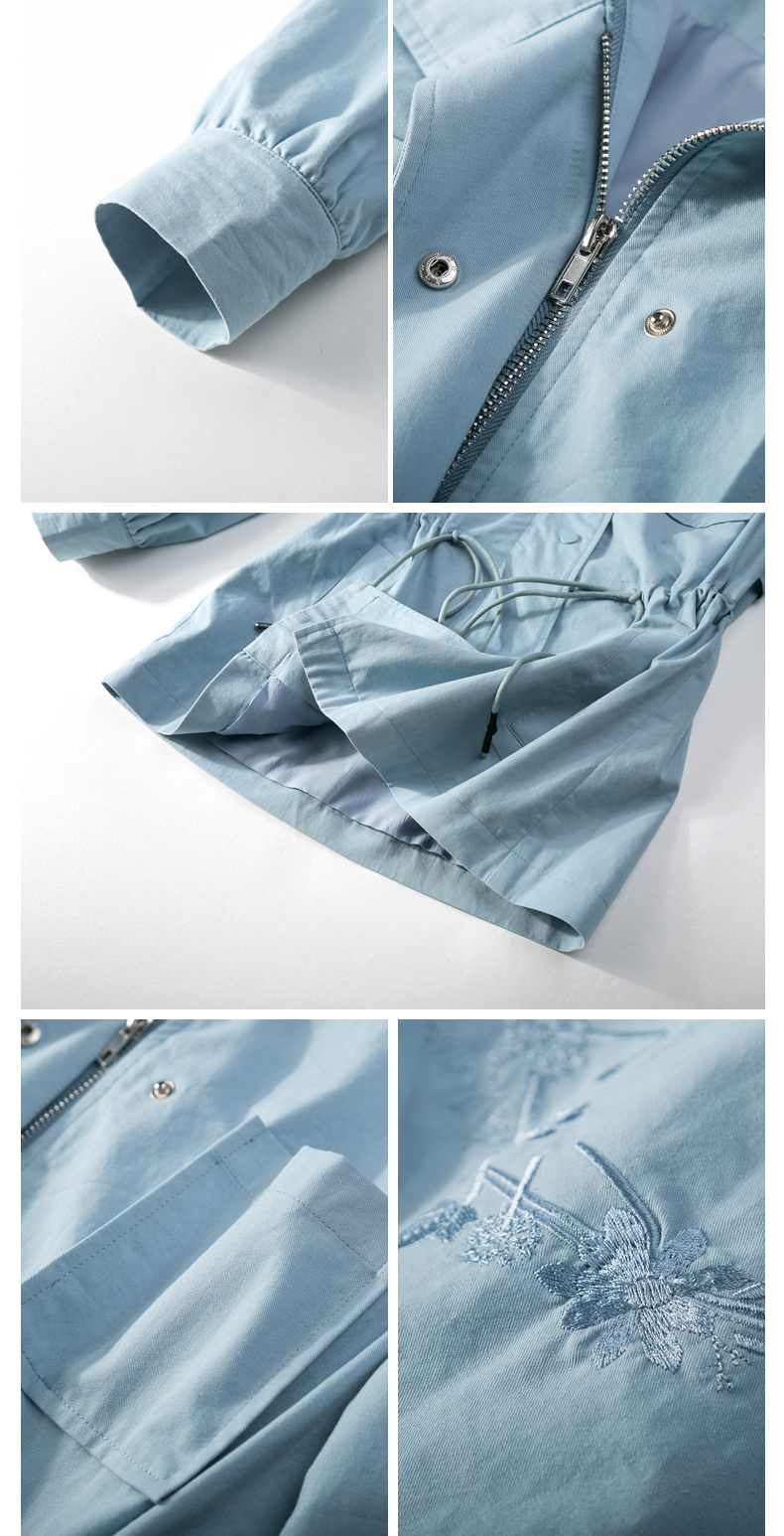 Trench pour femme MEFOUND    en Coton - Ref 3227659 Image 33