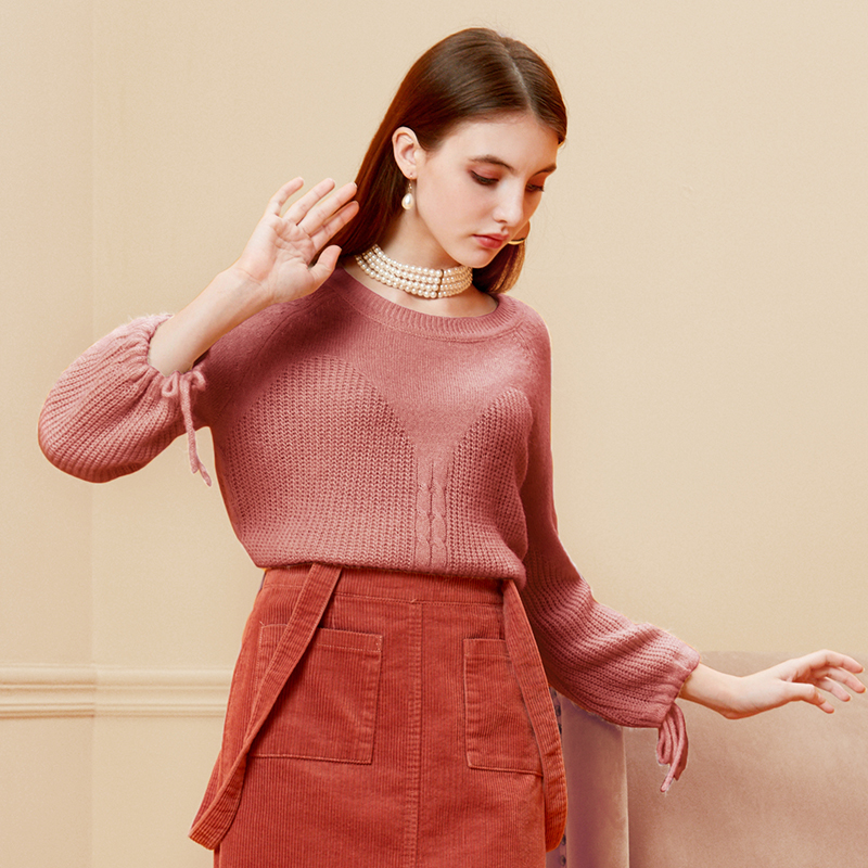 Zhuo cashmere đầy màu sắc knitsweater phụ nữ 2020 mùa thu đông mới mỏng lỏng bên ngoài mặc khéo léo Hàn Quốc phiên bản của dây áo len 100 kéo