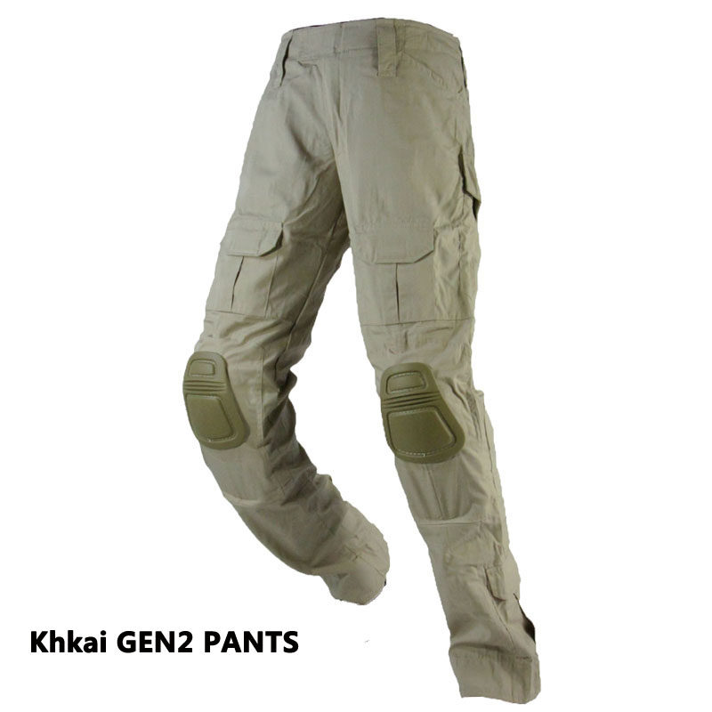 Rhinoceros armour khaki entry-level GEN2 tactical pants military fans overalls multi-pocket pants G2 pants without knee pads KK