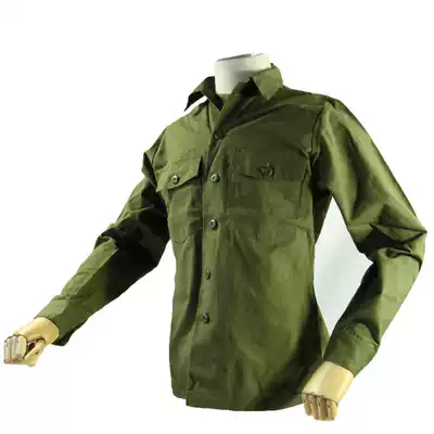 Rhinoceros Hejia cotton OG107 shirt Army fan simple lining lapel long-sleeved grinding tooling Vietnam war shirt original version playing version