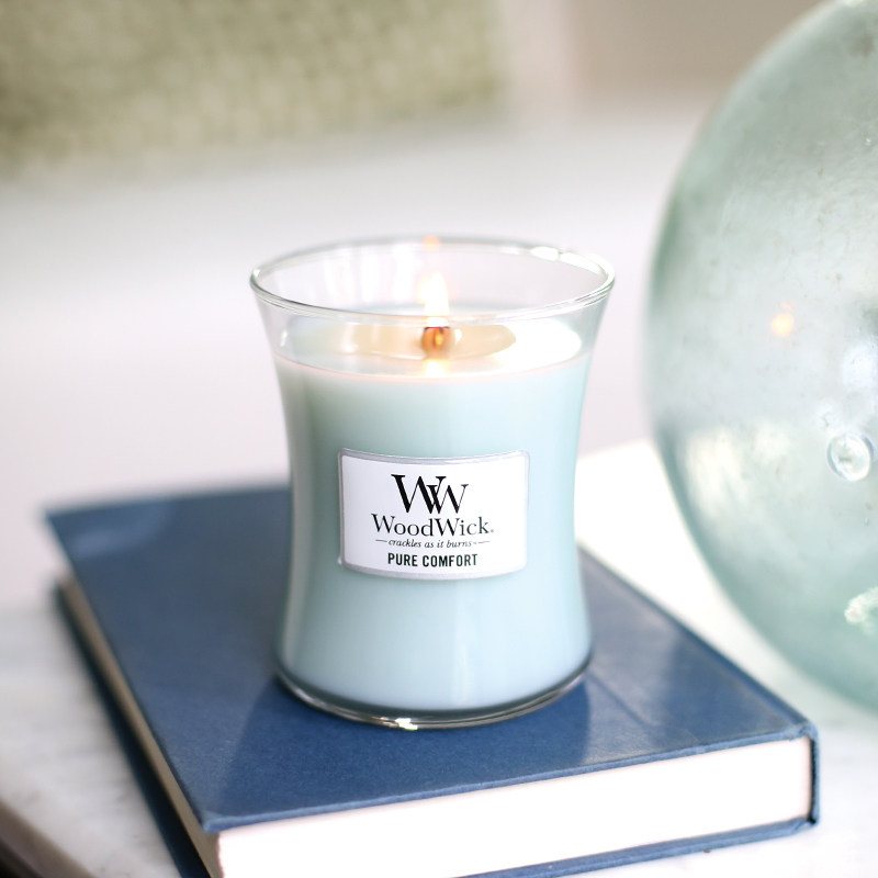 American WoodWick scented candle WW wooden candle wick soy wax bedroom atmosphere scented small cup bergamot