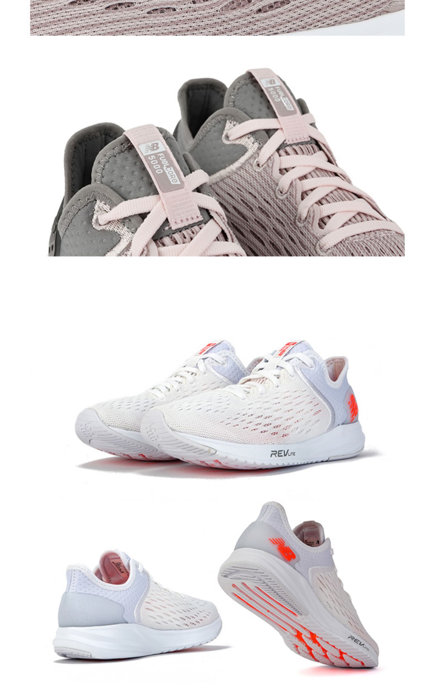 Giày nữ chính thức của NewBalance NB Giày chạy bộ WFL5KPP lưới hỗ trợ giày thể thao tốc độ nhẹ - Giày chạy bộ giày chạy bộ