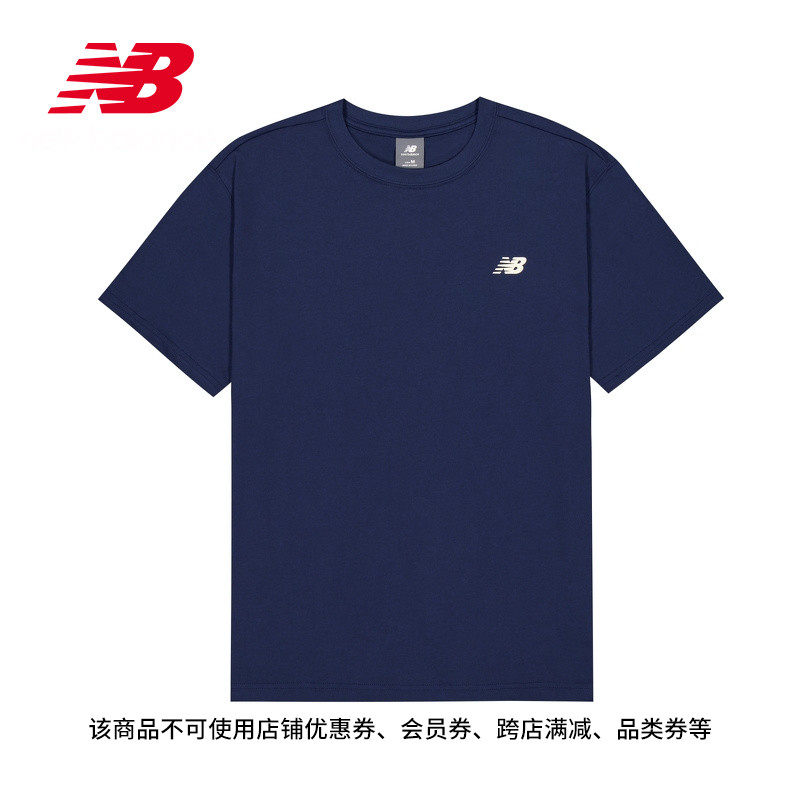 New Balance NB official authentic 25 летняя новая мужская футболка с круглым вырезом и принтом, свободная футболка с короткими рукавами AMT52392 Изображение 1