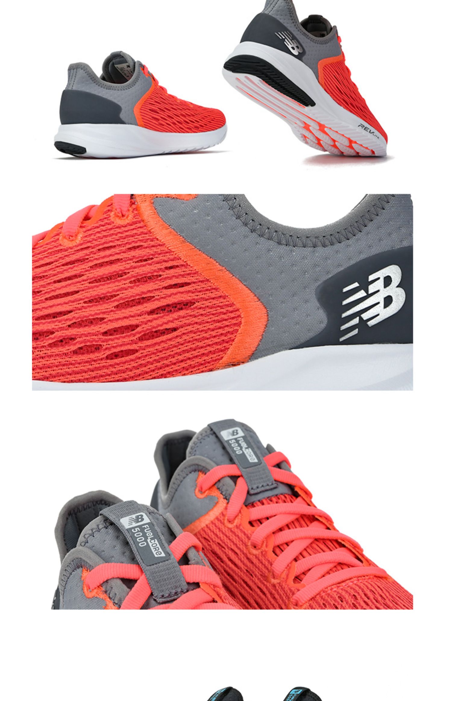 Giày nữ chính thức của NewBalance NB Giày chạy bộ WFL5KPP lưới hỗ trợ giày thể thao tốc độ nhẹ - Giày chạy bộ giày chạy bộ