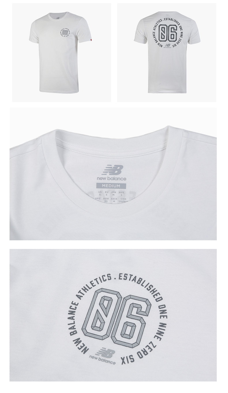 Số dư mới NB nam ngắn tay áo dệt kim hàng đầu thể thao giản dị t- shirt amt81545 áo thun tay dài nam the thao