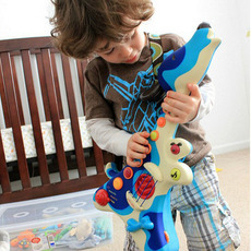 Детская гитара 美国b.toys 猎犬小狗狗宝宝音乐玩具吉他 儿童早教益智可弹奏