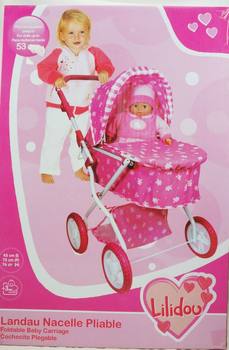 LILIDOU LANDAU PLIABLE Simulation doll accessories bunk bed trolley stroller toys