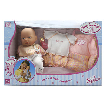 ZAPF BABY ANNABELL Xia Fanna simulation doll with clothes, sliva cloth pacifier set 36cm